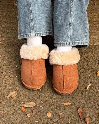 Fur Suede Mules
