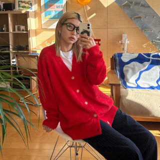 (Unisex) V-neck cardigan