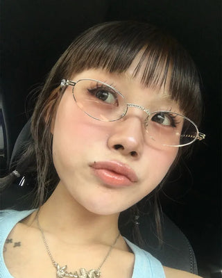 Heart Cubic Stainless Steel UV Glasses