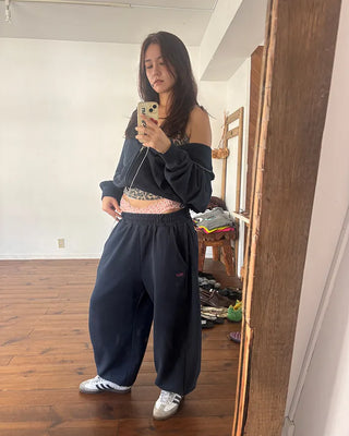 (ORIGINAL) Side-tuck Loose Fit Sweatpants (Fleece Lined)
