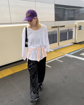 Satin Straight Easy Pants