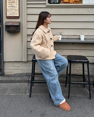 Fur Suede Mules