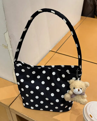 Bear Strap Set Dot Shoulder Bag