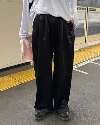 Satin Straight Easy Pants