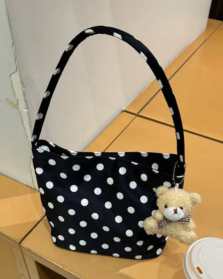 Bear Strap Set Dot Shoulder Bag