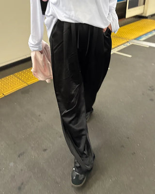 Satin Straight Easy Pants