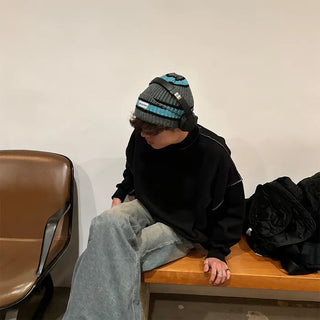 Color Border Beanie