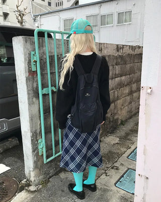 V-neck angora knit