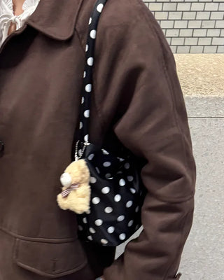 Bear Strap Set Dot Shoulder Bag