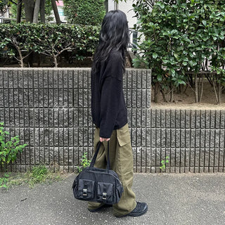 Half-open button knit