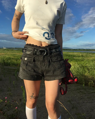 Cubic Flower Ethnic Belt
