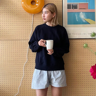 Stitched raglan sweatshirt