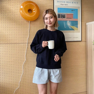 Stitched raglan sweatshirt