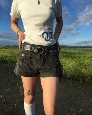 Cubic Flower Ethnic Belt