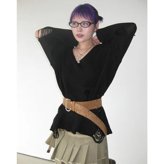 Black round glasses