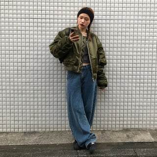 Sleeve Shirring Cropped MA-1
