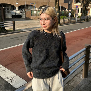Melange Round Neck Knit