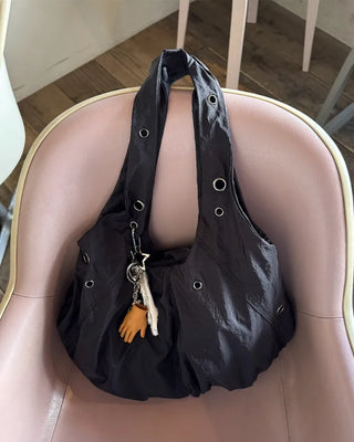 Eyelet Point Shoulder Bag