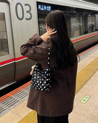 Bear Strap Set Dot Shoulder Bag