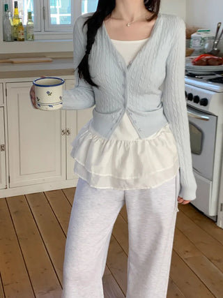 Tiered layered sleeveless top