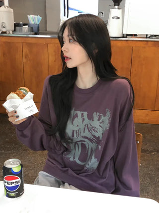 [UNISEX] Painted Oversized Sweatshirt