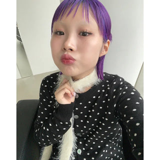 Polka Dot Round Cardigan