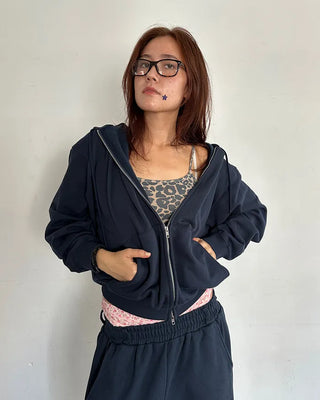 (ORIGINAL) Oversized Double Zip Hoodie (Fleece Lined)