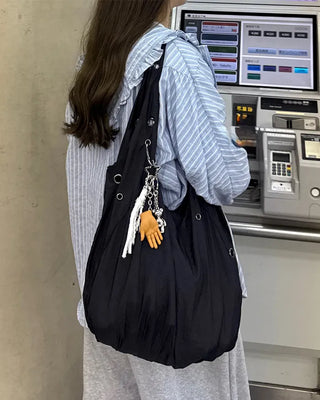 Eyelet Point Shoulder Bag