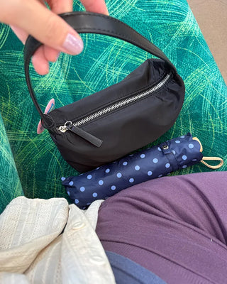 Dot Scallop Hem All-Weather Umbrella