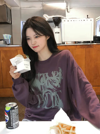 [UNISEX] Painted Oversized Sweatshirt