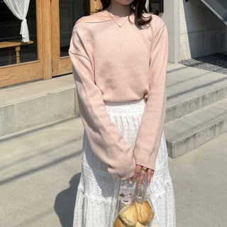 Simple boat neck knit