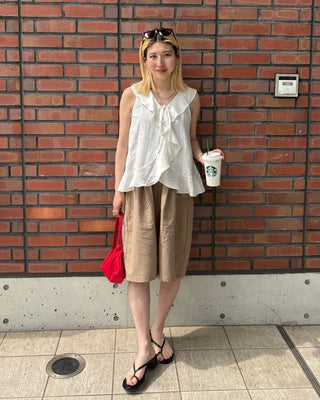 (Unisex) Summer Cotton Easy Half Pants