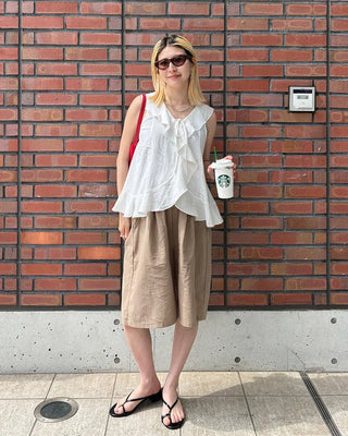 (Unisex) Summer Cotton Easy Half Pants