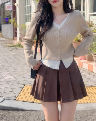Day layered knit cardigan