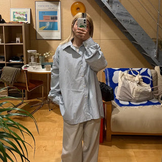 (Unisex) Thick Stripe Shirt