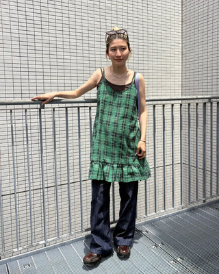 Round neck simple ribbed camisole
