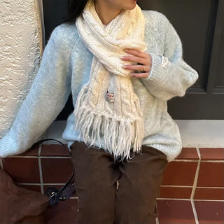 Round Melange Knit