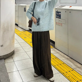 Round Melange Knit