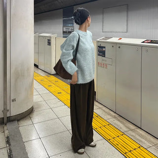 Round Melange Knit