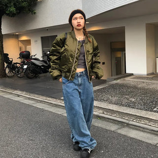 Sleeve Shirring Cropped MA-1