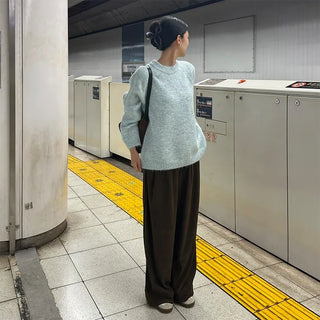 Round Melange Knit