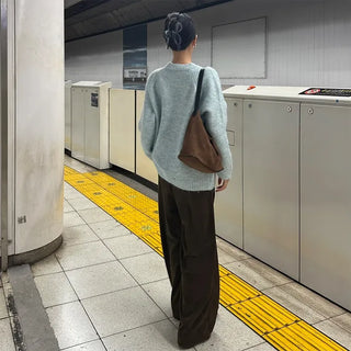 Round Melange Knit