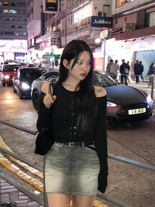 [2pcs] Button Cardigan Sleeveless Set