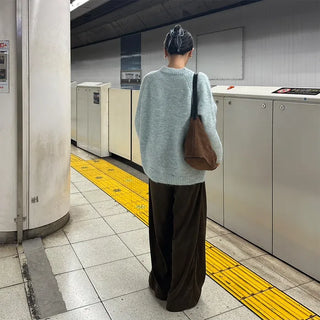 Round Melange Knit