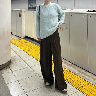 Round Melange Knit