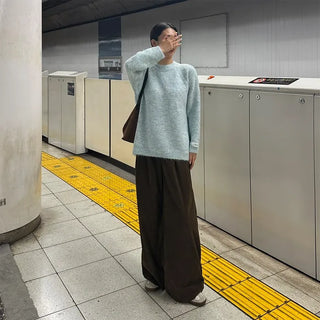 Round Melange Knit