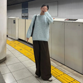 Round Melange Knit