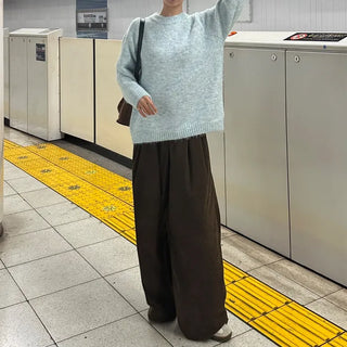 Round Melange Knit