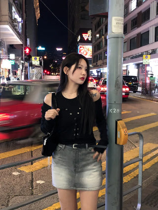 [2pcs] Button Cardigan Sleeveless Set