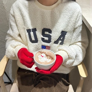 USA Logo Boa Sweatshirt